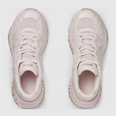 Women's Gucci Ripple sneaker in pale pink leather